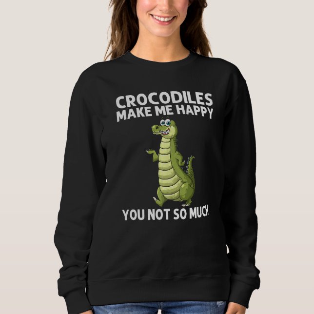 Sudadera Cool Crocodile For Men Women Alligator Zookeeper Z (Anverso)