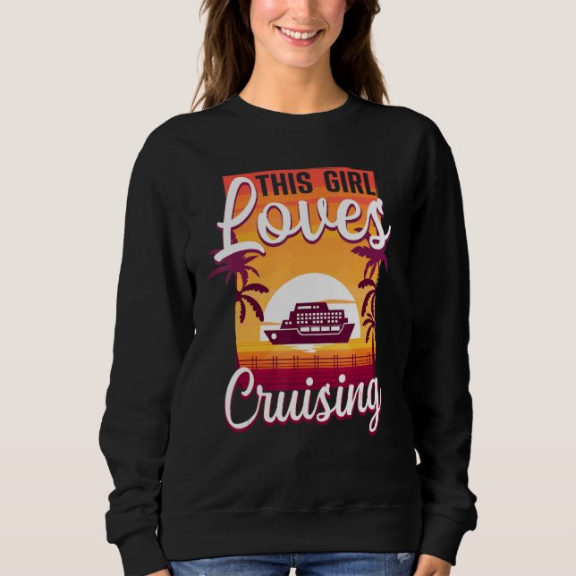 Sudadera Cool Cruising For Women Girls Cruise Ship Caribbea (Anverso)