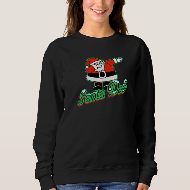 Sudadera Cool Dabbing Dab Santa Claus Christmas Eve Xmas Pa (Anverso)