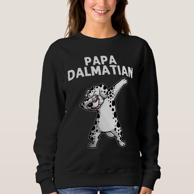 Sudadera Cool Dalmatian For Men Dad Dalmatians Hip Hop Dabb (Anverso)