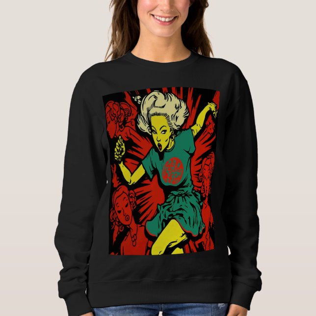 Sudadera Cool Dancing Mom Retro Streetwear Dancer Mom  1 (Anverso)