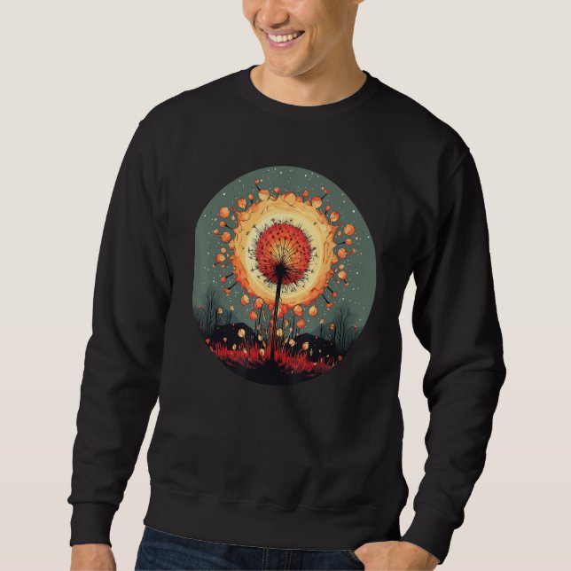 Sudadera Cool Dandelion Flames with Seeds (Anverso)