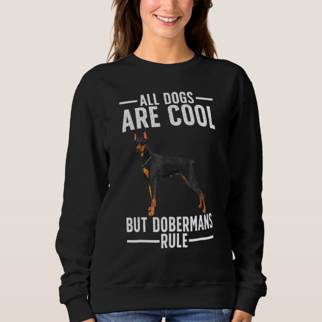 Sudadera Cool Doberman For Men Women Dobie Pinscher Puppy D (Anverso)
