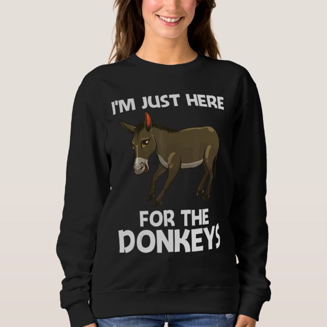 Sudadera Cool Donkey For Men Women Mule Donkey  Safari Anim (Anverso)