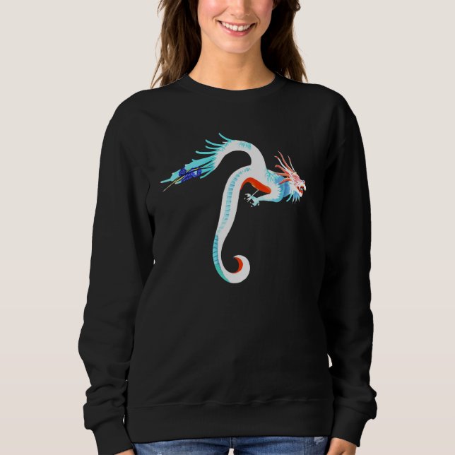 Sudadera Cool Dragon Flying Mythical Creature Traditional C (Anverso)