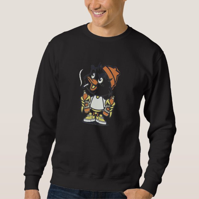 Sudadera Cool Duck Holding Two drinks Cute (Anverso)