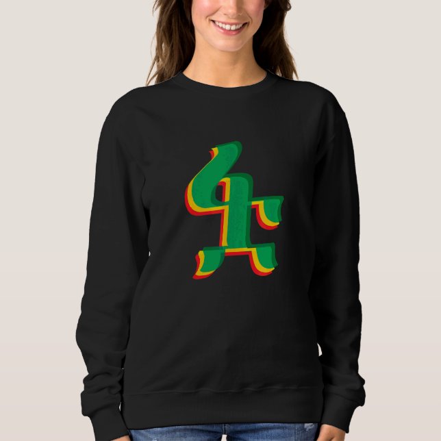 Sudadera Cool en amárico Fuwa (Anverso)