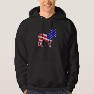 Sudadera Cool French Bulldog Perro Usa Bandera Patriótico 4