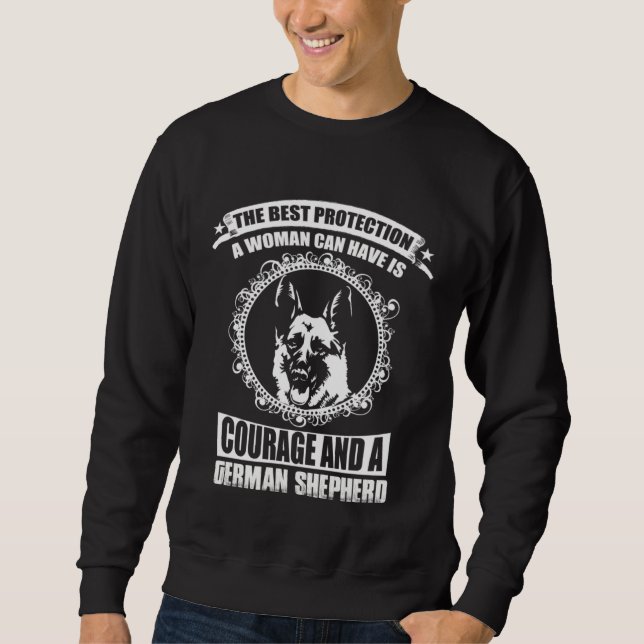 Sudadera Cool German Shepherd Outfit (Anverso)
