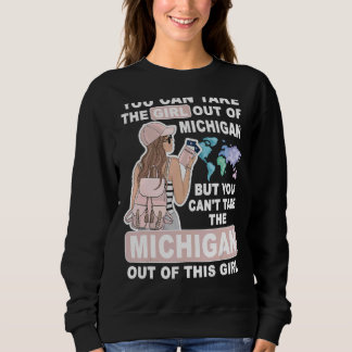 Sudadera Cool Girl from Michigan  Proud Michigan Girl