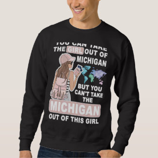 Sudadera Cool Girl from Michigan  Proud Michigan Girl