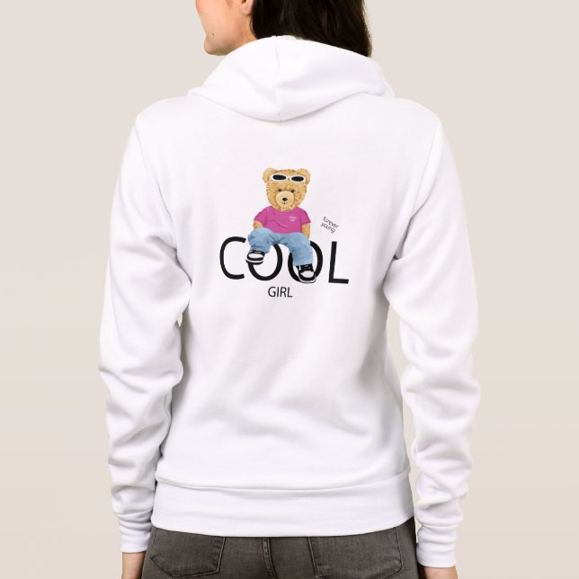 Sudadera Cool Girl Teddy Hoodie – Cute Style  (Reverso)