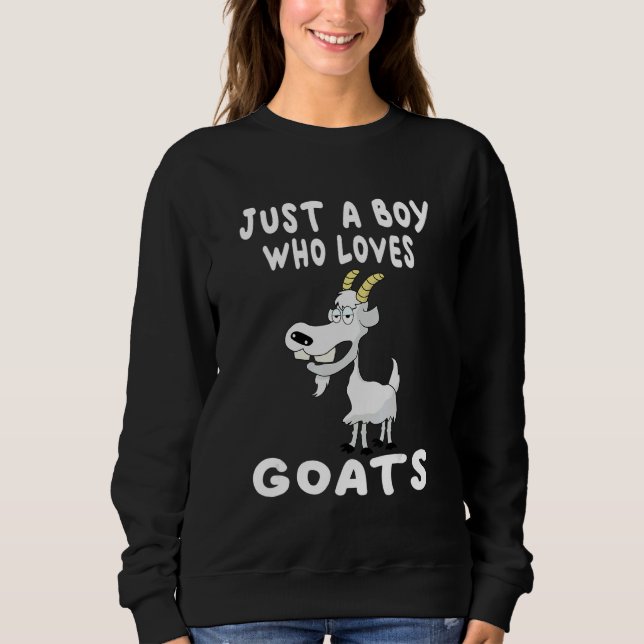 Sudadera Cool Goat For Boys Kids Goat Farmer Farming  7 (Anverso)