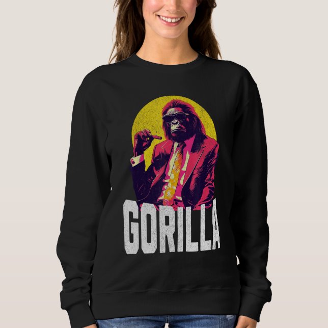 Sudadera Cool Gorilla And Suit Awaken Your Strength and Con (Anverso)
