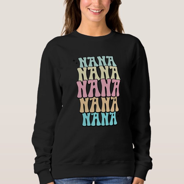 Sudadera Cool Groovy Nana Grandma Baby Shower Reveal Bubble (Anverso)