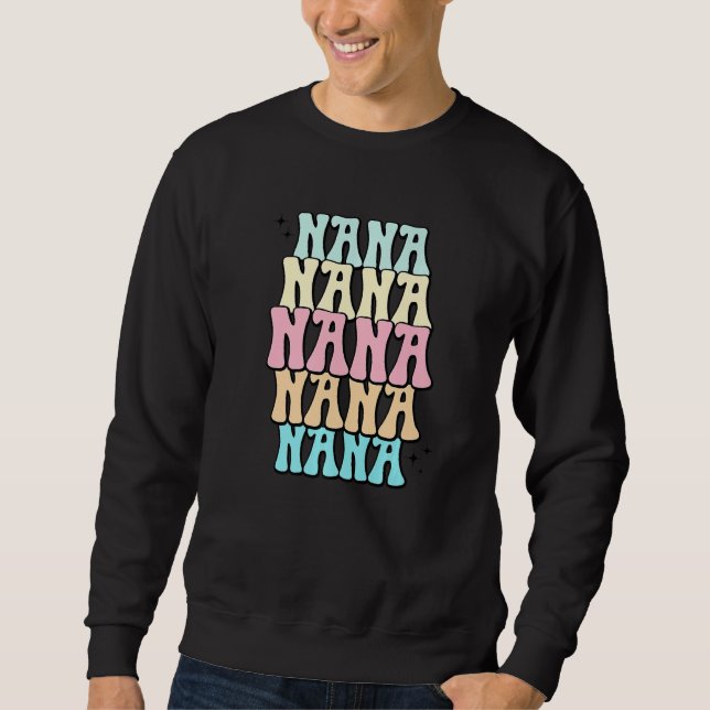 Sudadera Cool Groovy Nana Grandma Baby Shower Reveal Bubble (Anverso)