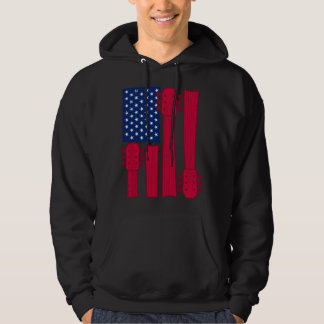 Sudadera Cool Guitar Player Guitarist I US American Flag Gu