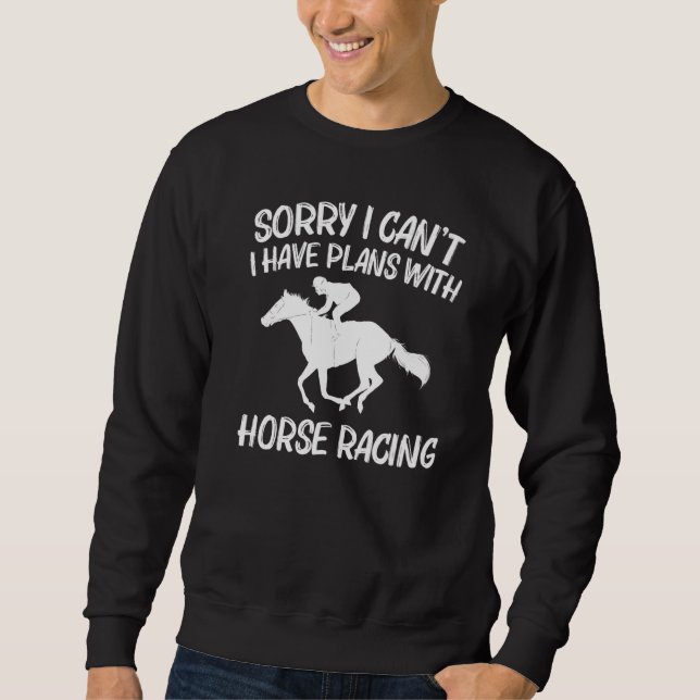 Sudadera Cool Horse Racing For Men Women Horseback Riding J (Anverso)