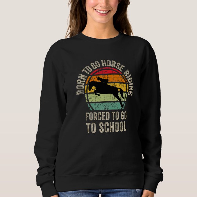 Sudadera Cool Horse riding Graphic for Son Equestrianism Pr (Anverso)
