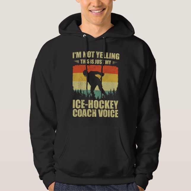 Sudadera Cool Ice Hockey Coaching For Men Women Team Ice Ho (Anverso)