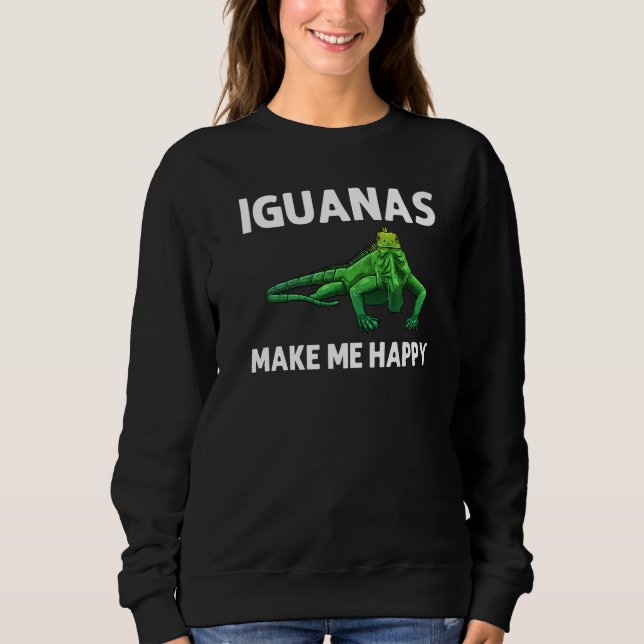 Sudadera Cool Iguana For Men Women Lizard Reptile  Herpetol (Anverso)