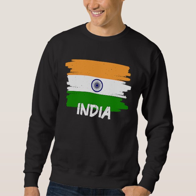 Sudadera Cool India Flag (Anverso)
