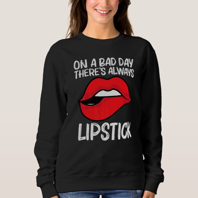 Sudadera Cool Lipstick For Men Women Cosmetic Makeup (Anverso)