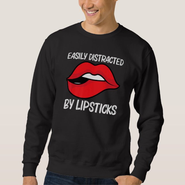 Sudadera Cool Lipstick For Men Women Cosmetic Makeup (Anverso)