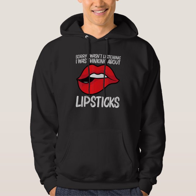 Sudadera Cool Lipstick For Men Women Cosmetic Makeup   (Anverso)