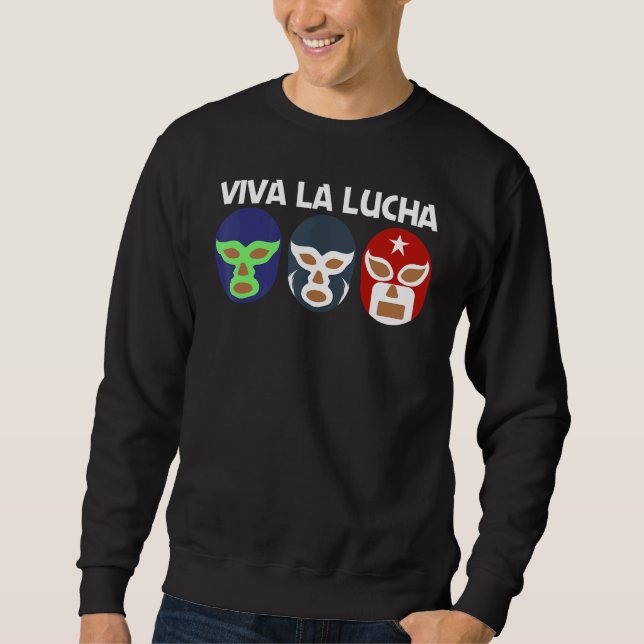 Sudadera Cool Lucha Libre For Men Women Luchador Mexican Wr (Anverso)
