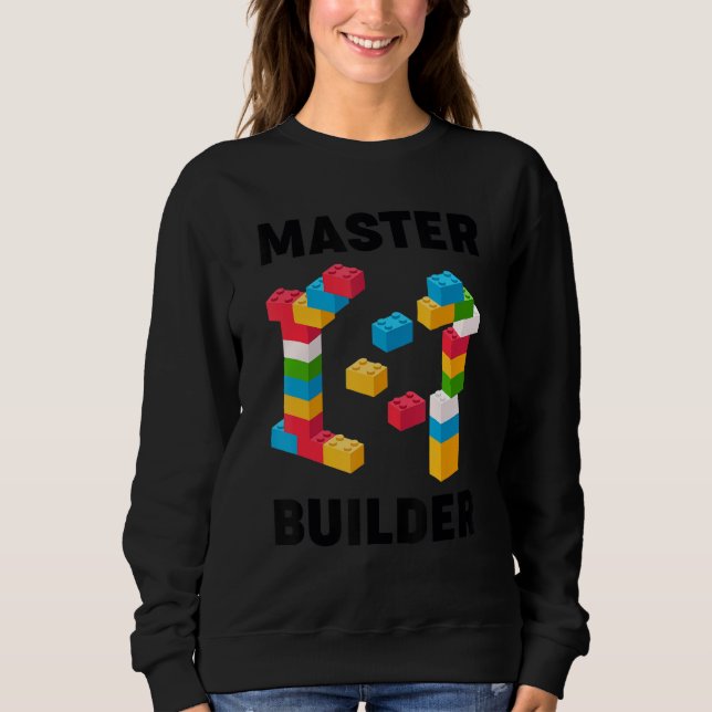 Sudadera Cool Master Builder Bloques de Construcción Hombre (Anverso)