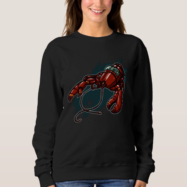 Sudadera Cool mechanical Lobster (Anverso)
