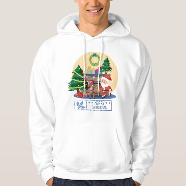 Sudadera Cool Merry Christmas -Happy New Year (Anverso)