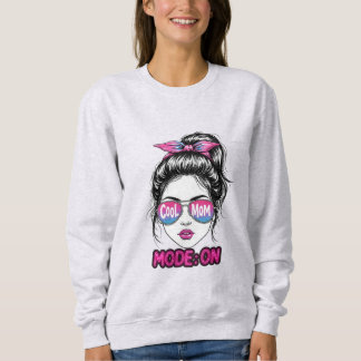 Sudadera Cool Mom Mode On – Funny Trendy Mom Life Design