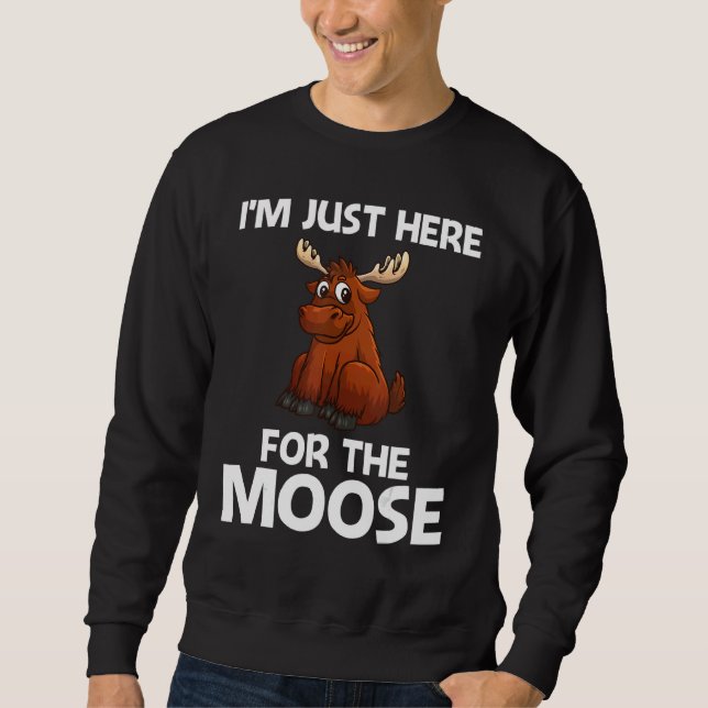 Sudadera Cool Moose For Men Women Deer Alaska Moose  Reinde (Anverso)
