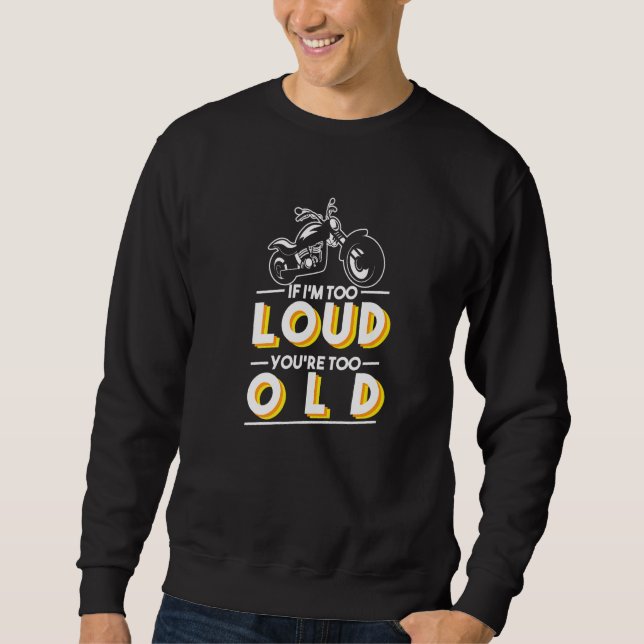 Sudadera Cool Motorbike Biker Motorcycle Racer Motorsports (Anverso)