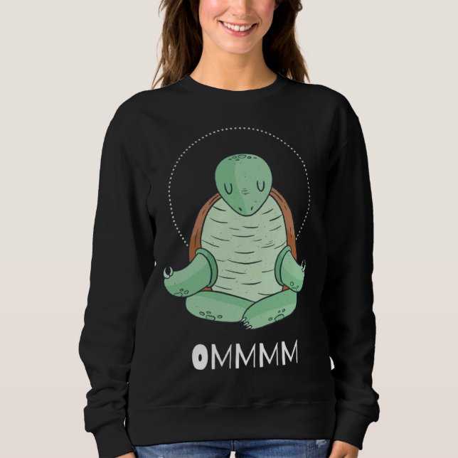 Sudadera Cool OMMM meditation relaxation turtle yoga (Anverso)