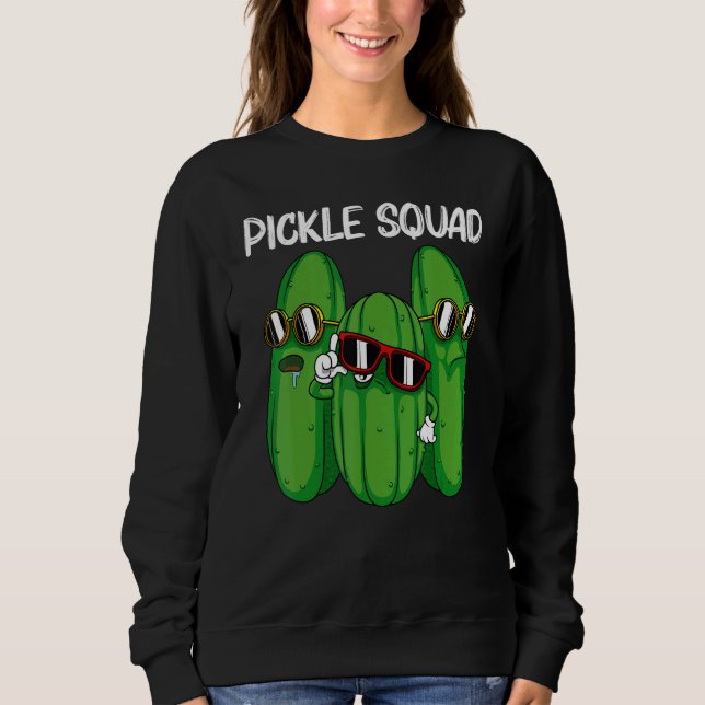 Sudadera Cool Pickle For Men Women Pickle Food Cucumber  2 (Anverso)