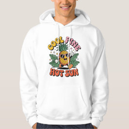 Sudadera Cool Pine Hot Sun Retro Pineapple Summer Vibes