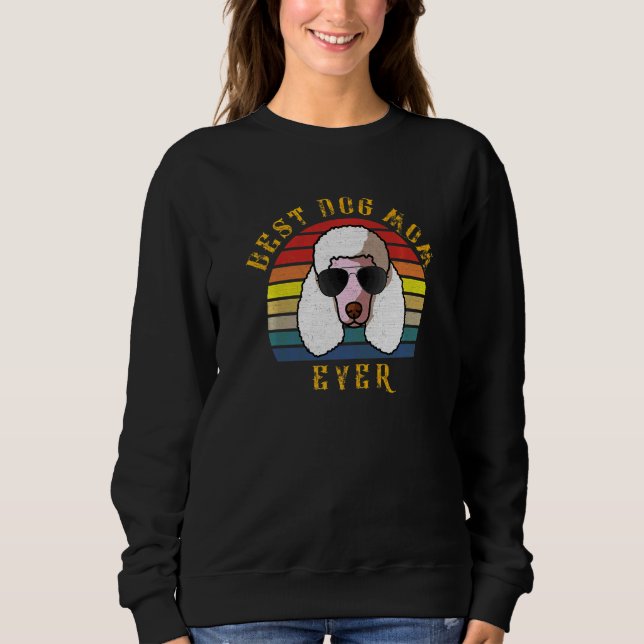 Sudadera Cool Poodle Dog Mamá Navidad Perro (Anverso)