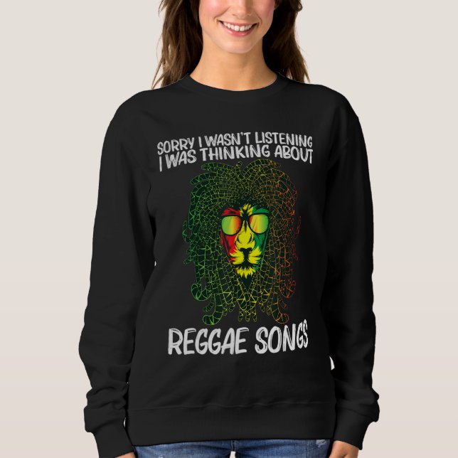 Sudadera Cool Reggae For Men Women Jamaican Music Genre (Anverso)