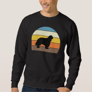 Sudadera Cool Retro Atardecer Cavalier King Charles Spaniel