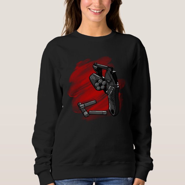 Sudadera Cool Revolver with Ammunition (Anverso)
