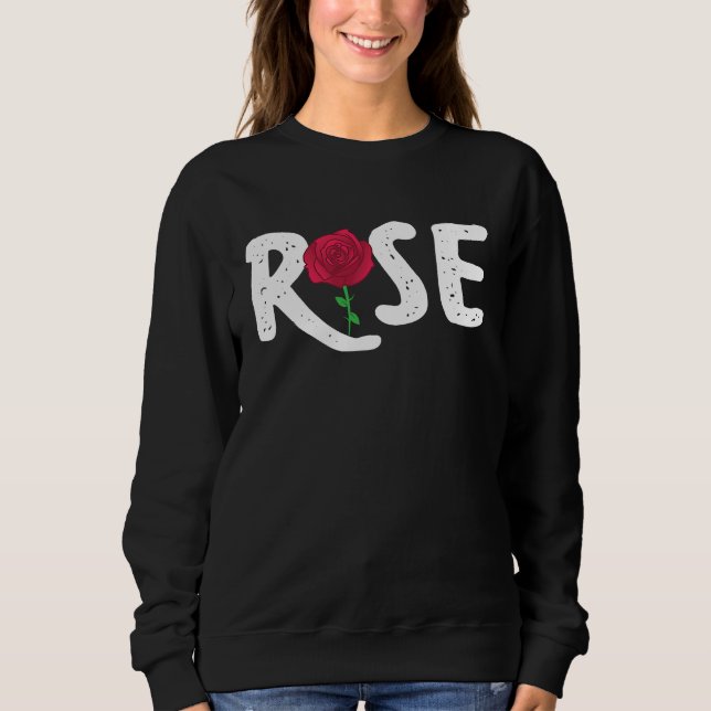 Sudadera Cool Rose Simple Line Rose (Anverso)