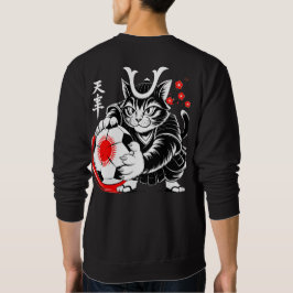 Sudadera Cool Samurai Cat Soccer For Anime & Art Lovers