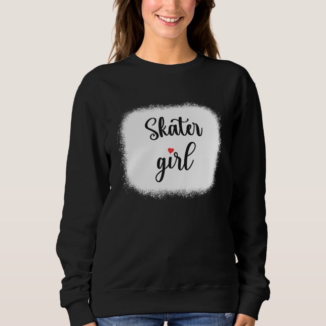 Sudadera Cool Skater Girl Skating Skateboarding Skateboard (Anverso)