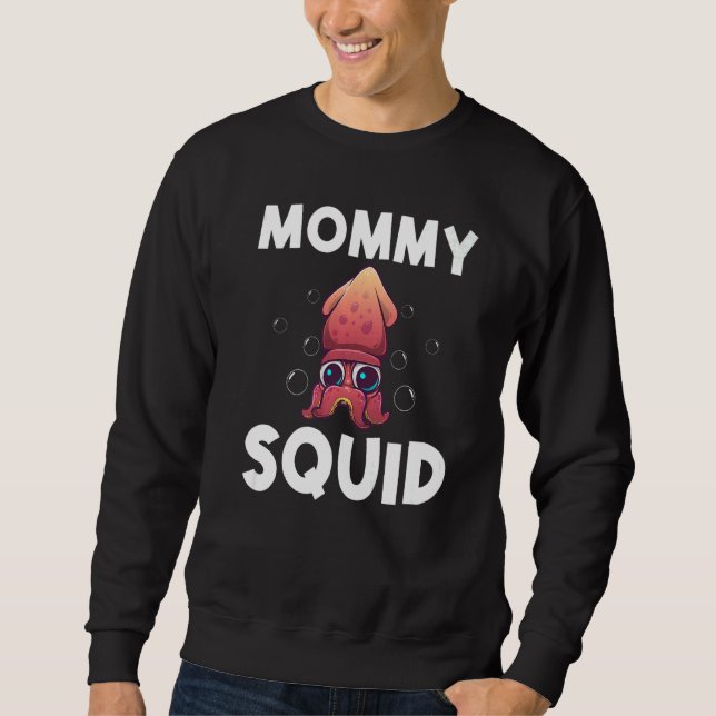 Sudadera Cool Squid For Women Mom Octopus Biology Sea Anima (Anverso)