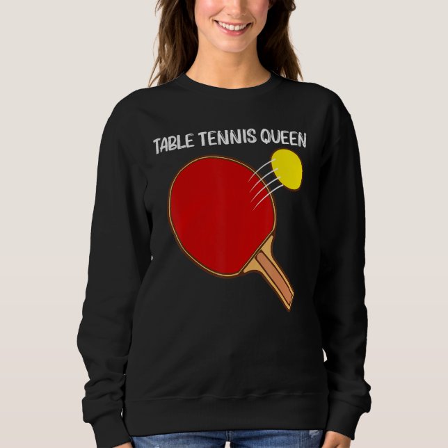 Sudadera Cool Table Tennis For Women Girls Ping Pong Sport  (Anverso)