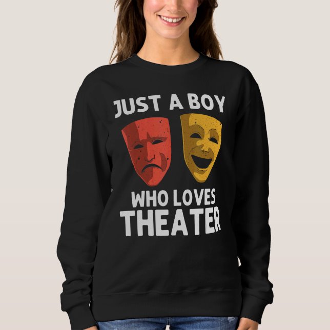 Sudadera Cool Theater For Boys Kids Broadway Musical Theatr (Anverso)