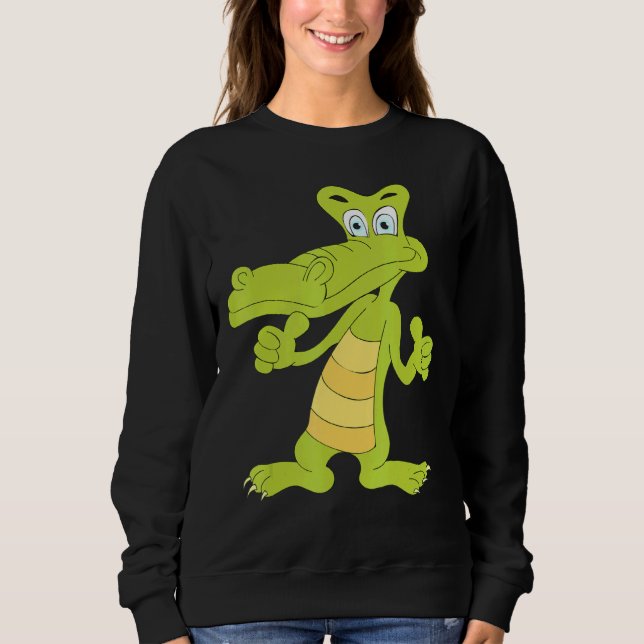 Sudadera Cool Thumbs Up Alligator (Anverso)